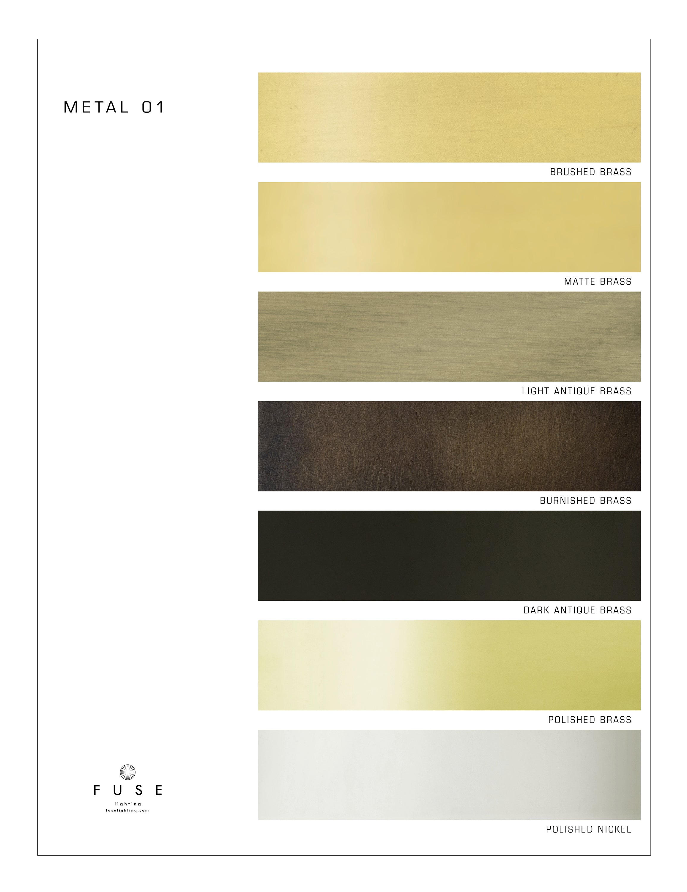 Gold Metal Brass Color Palette