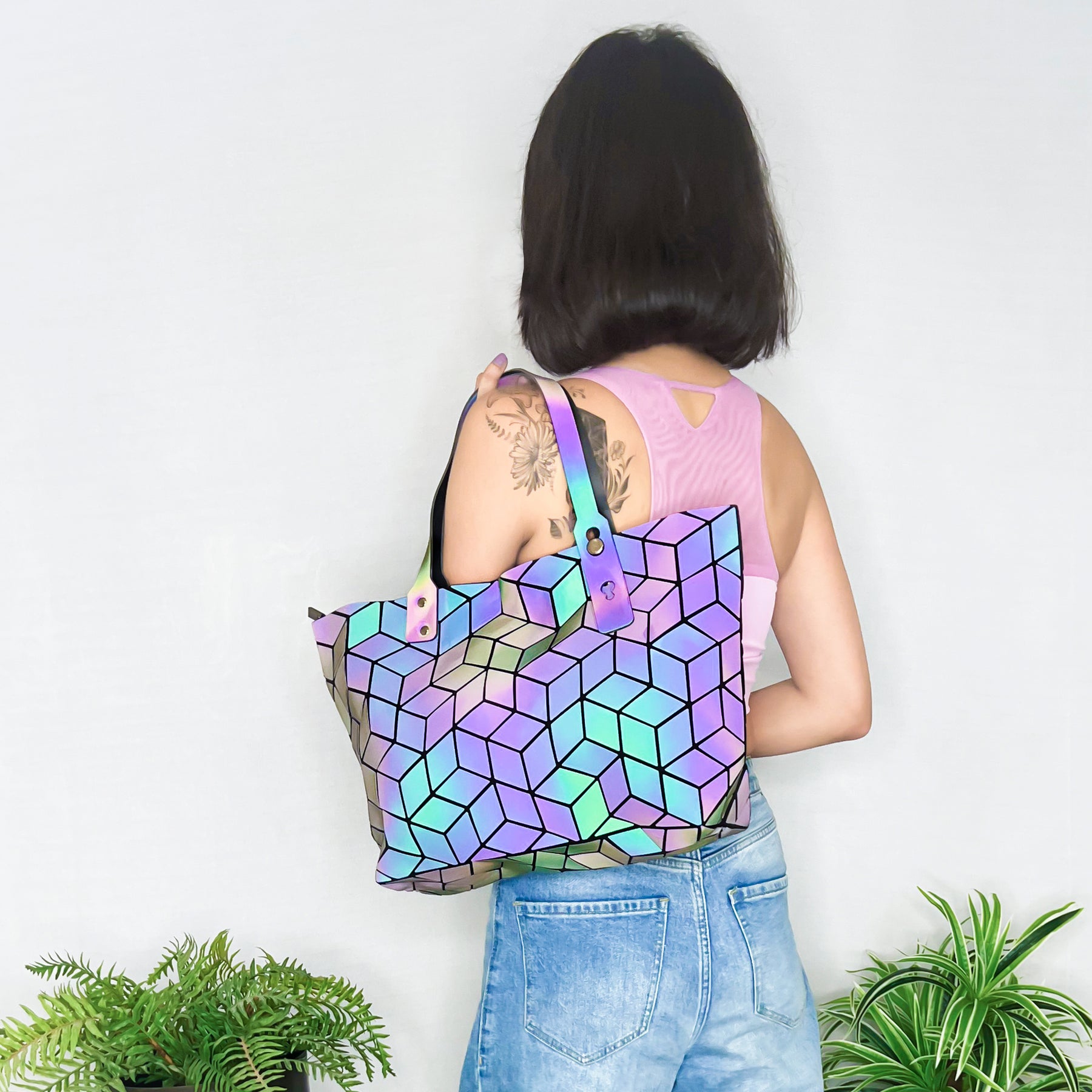 Little Beauty Holographic Sling Bag,Cross Body & Shoulder Bag for Girls &  Women