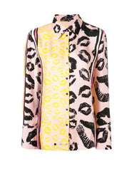 Luisa Cerano Lips Pink and Yellow Blouse Buy Now