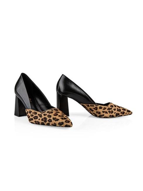 block heels leopard print