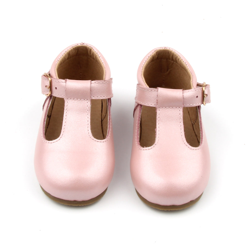 blush t bar shoes