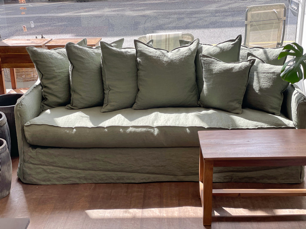 Ferret sofa - kvalitets - 100% hørbetræk i valgfri farve