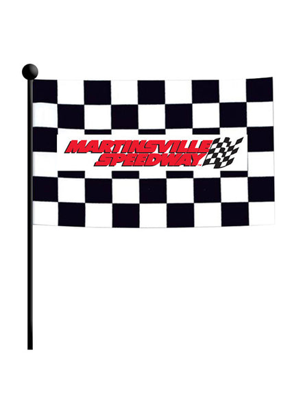 Martinsville Speedway Checkered Stick Flag – Pit Shop Official Gear
