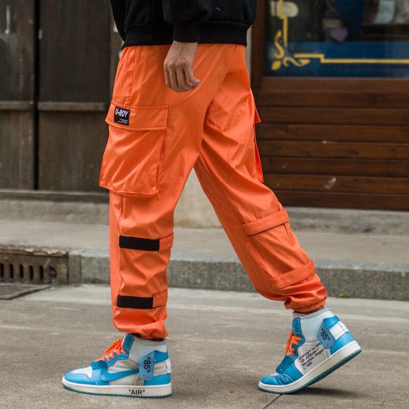 orange cargo pants