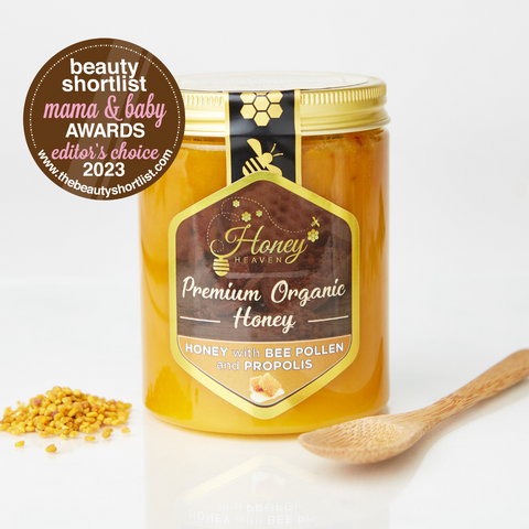 Organic Honey with Bee Pollen and Propolis