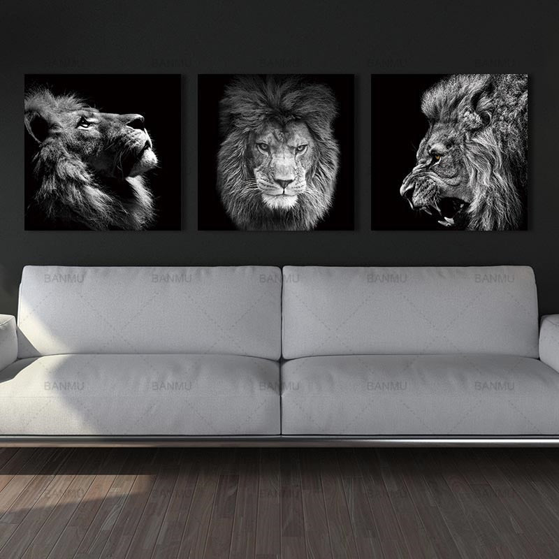 Verrassend Dier leeuw art prints Muur Art PicturesCanvas Schilderen zee golf YR-57