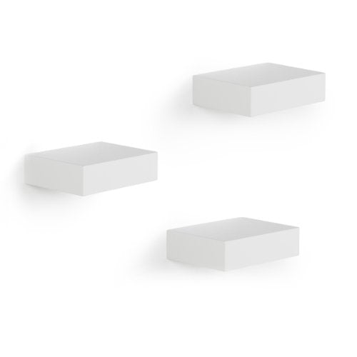 Umbra Showcase Display Shelves, White, Set of 3