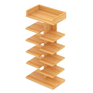 simple wooden shoe rack