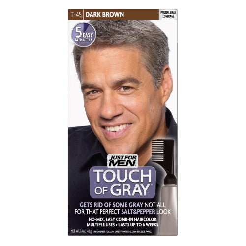 Just For Men Touch Of Gray Haircolor Kit Dark Brown 1ct 011509041371