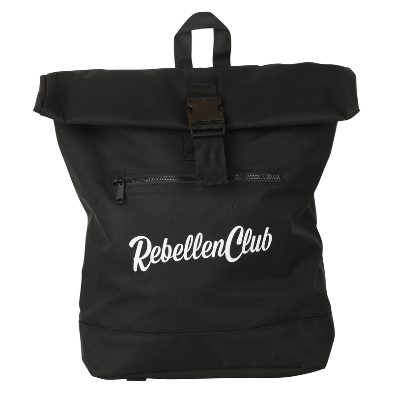 Rebellenclub Rugzak Roll-top Black - Rebellenclub