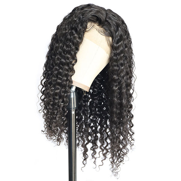Deep Wave 4*4 Lace Front Wigs Human Hair Virgin Human Hair Wigs With Baby Hair