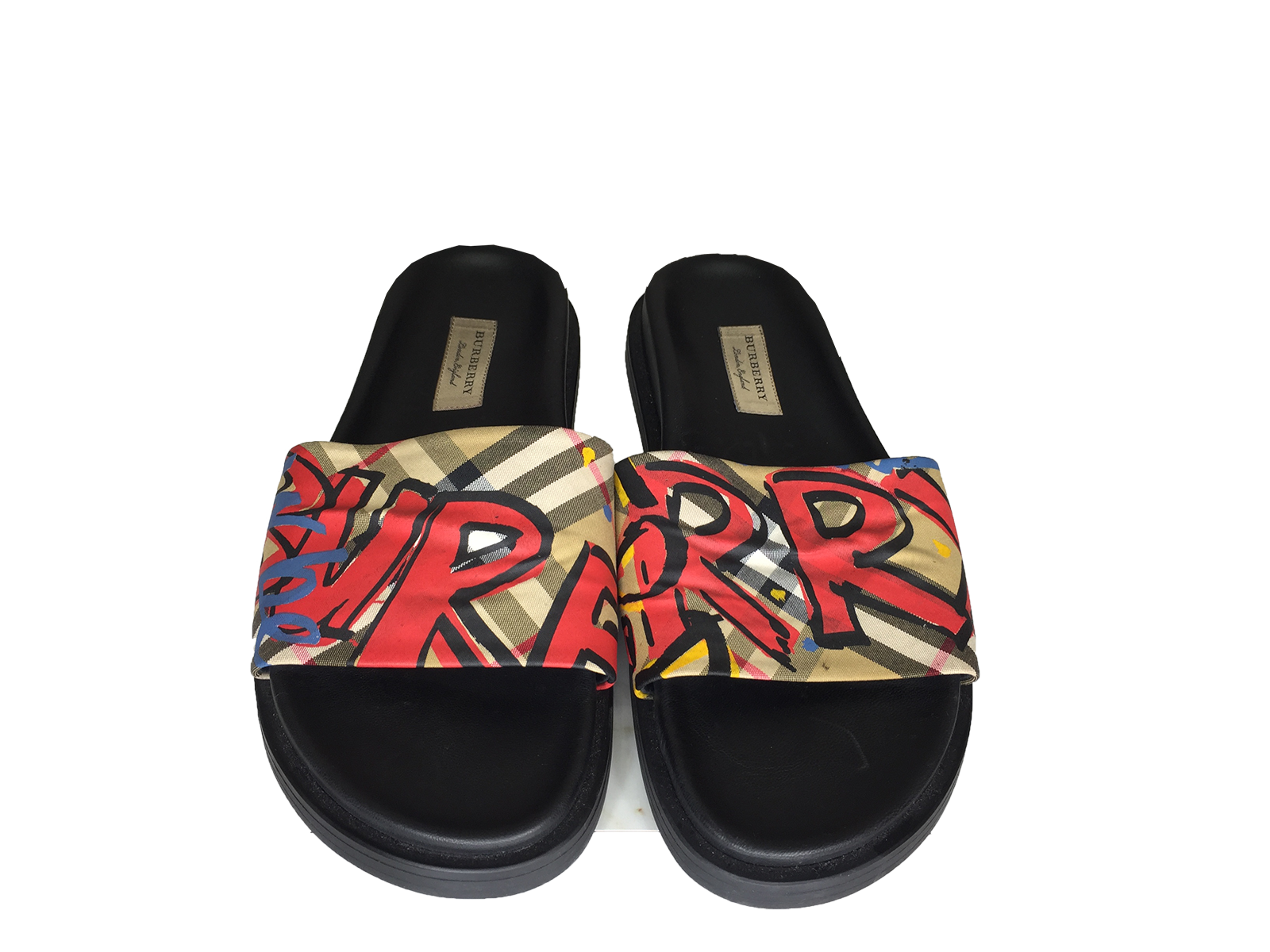 burberry graffiti slides