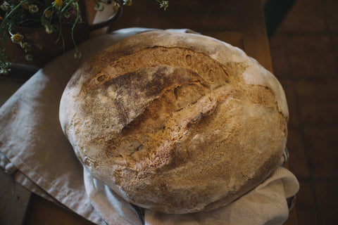 Homemade sourdough bread.
