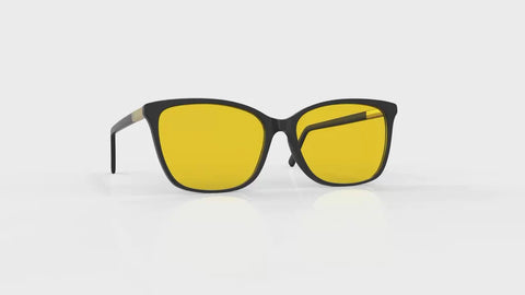 Yellow blue light glasses.