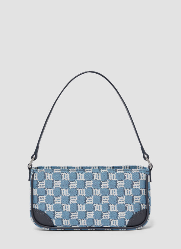 Jacquard Monogram Shoulder Bag Small Bubblegum