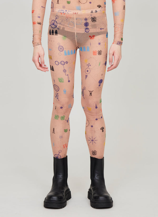 x Wolford tattoo-print tights, VETEMENTS