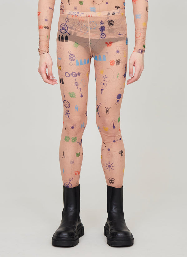 Vetements x Wolford tattoo tights (size small), back