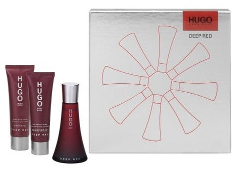 hugo boss deep red set