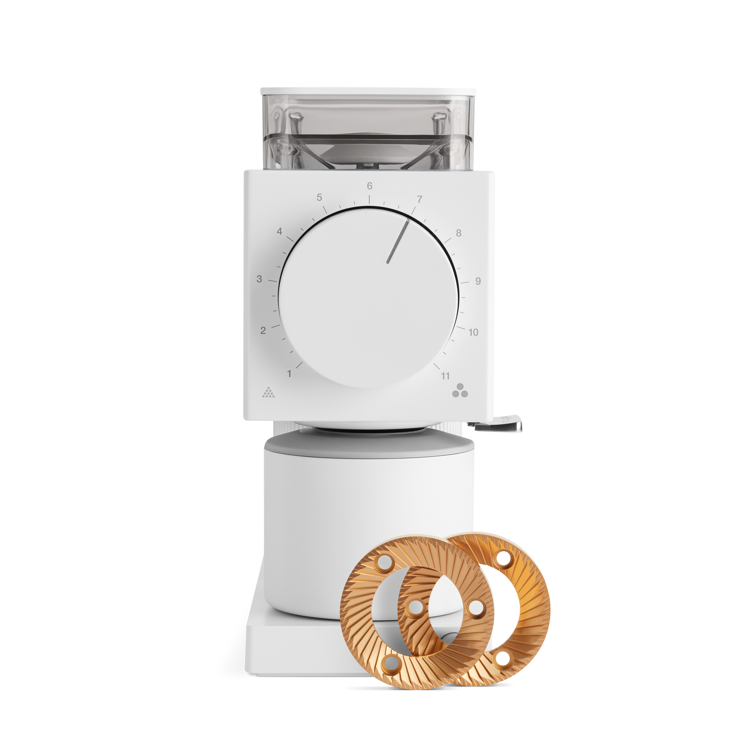 Ode Brew Grinder Gen 2 / Upgraded SSP MP Brew Burrs / Matte White