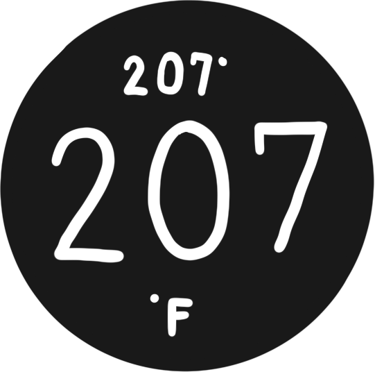 graphic logo of 207 degrees