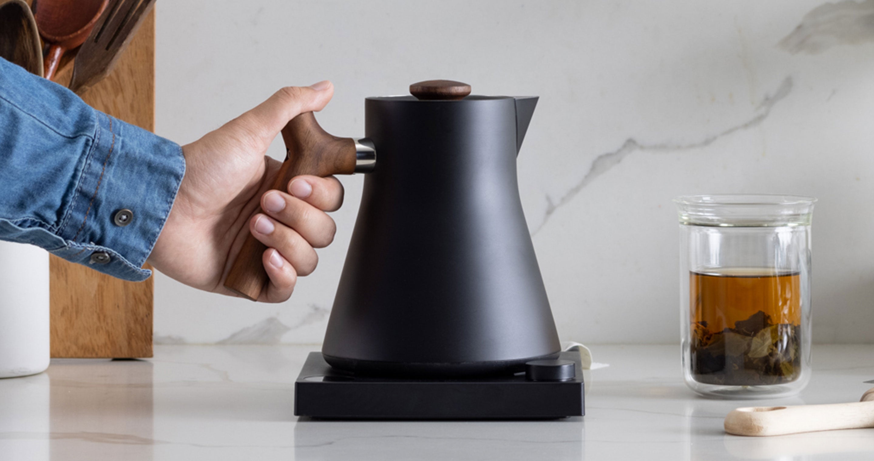 Fellow Corvo EKG Electric Kettle for Coffee & Tea in Stainless Steel on  Food52