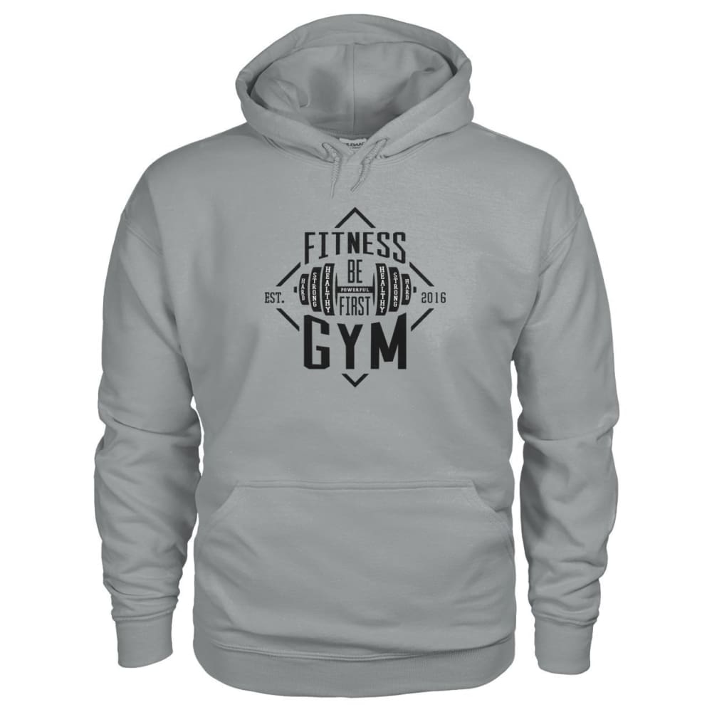 grey gym hoodie