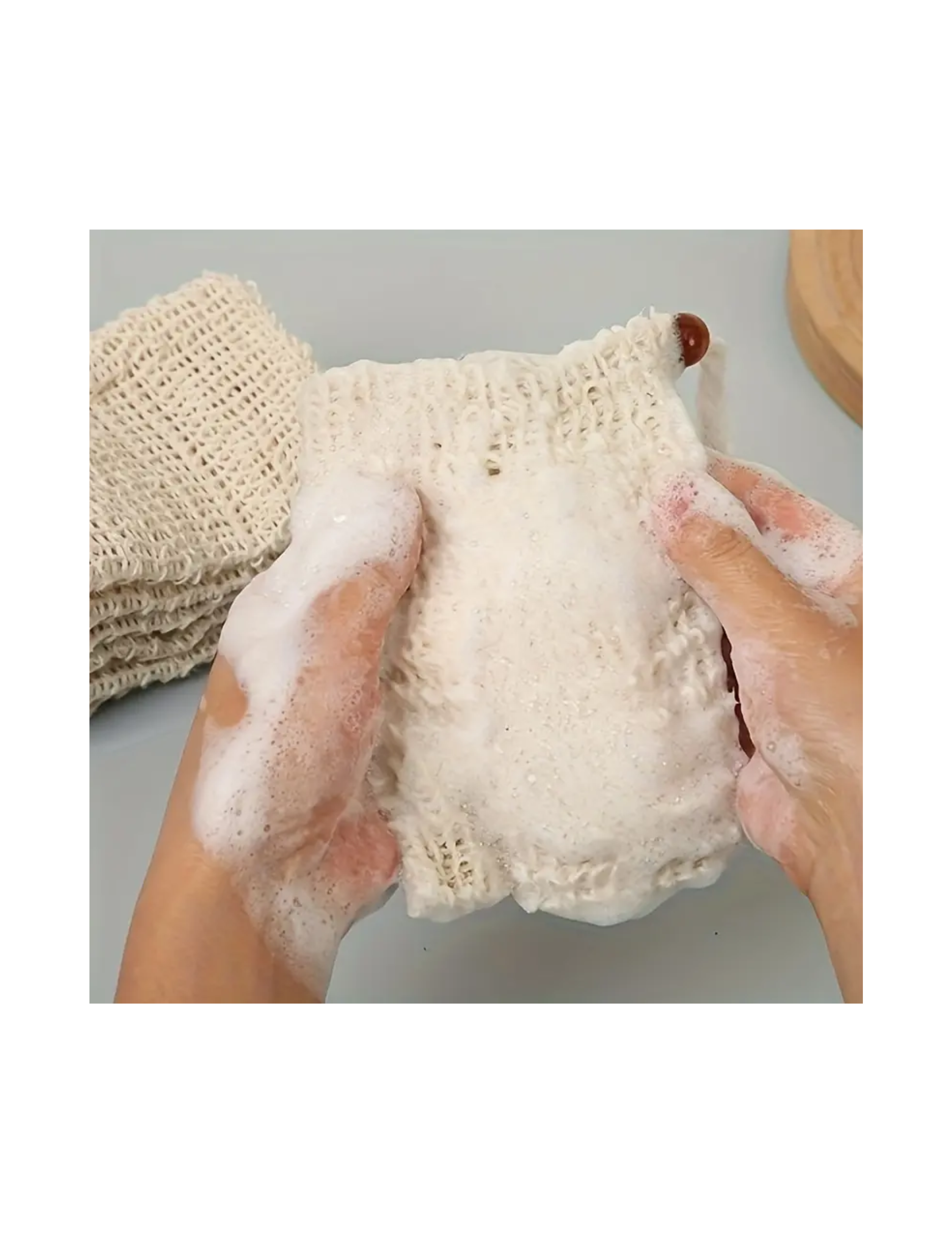 Natural Soap Holder Bag / Soap Dispenser Bag
