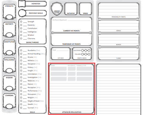 Easily Fill Out Your D D Character Sheet Like A 5e Pro With This Step Awesome Dice