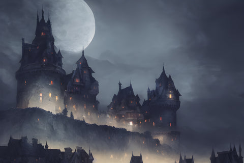 Spooky fantasy castle