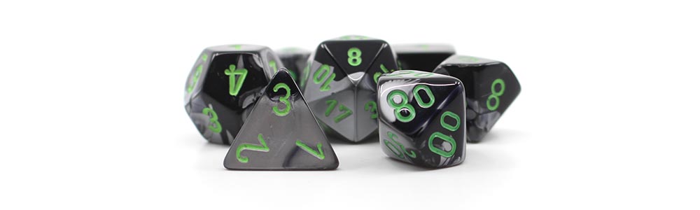 Chessex Gemini Black-Grey Dice