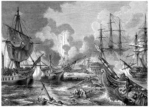 a naval battle