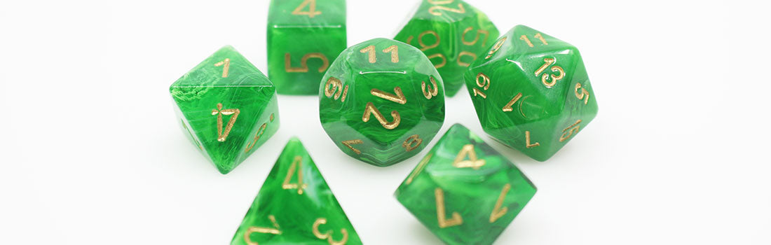 Chessex Vortex Green Dice