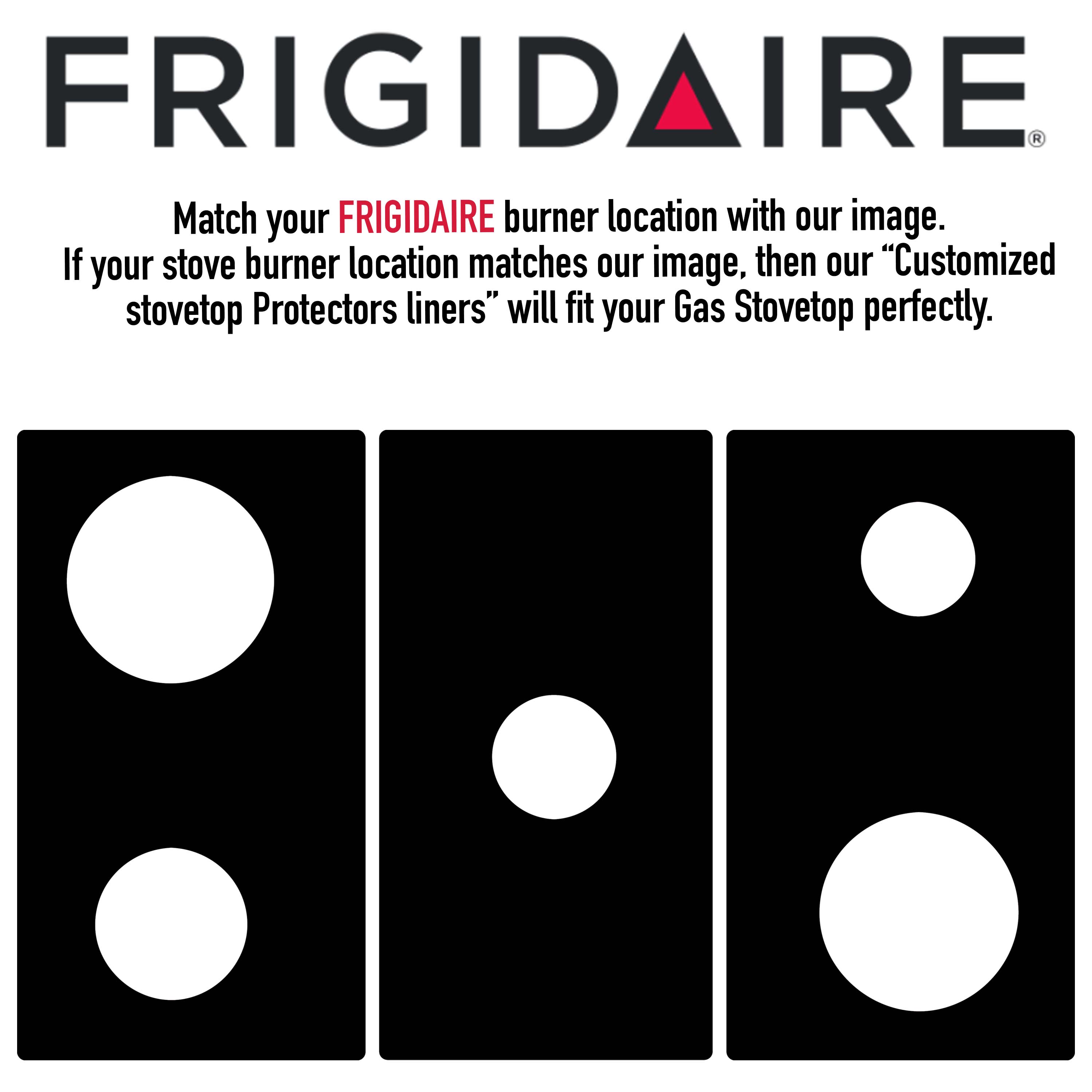 Firefly Home Stove Top Protector for Frigidaire Frigidaire Gallery GAS Range Stove, Custom Fit Ultra Thin Reusable Burner Splatter Spill Guard
