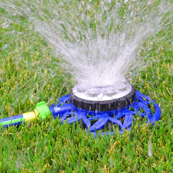 Ray Padula PRO XL Metal Pulsating Sprinkler on Metal 3-Prong Step Spike —  Ray Padula Lawn and Garden