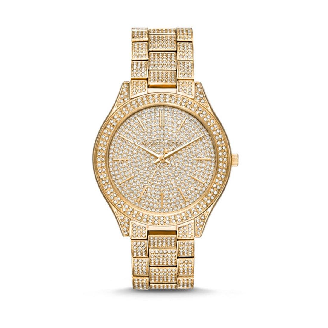 michael kors gold slim runway watch