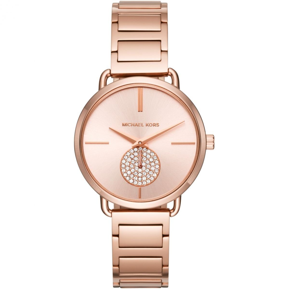 michael kors portia rose gold watch