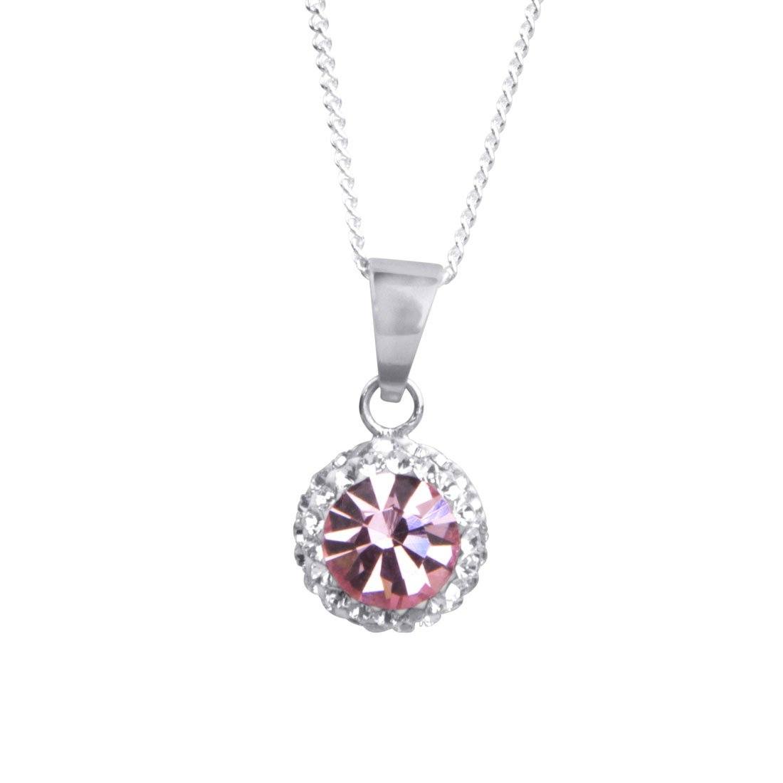 rose crystal necklace