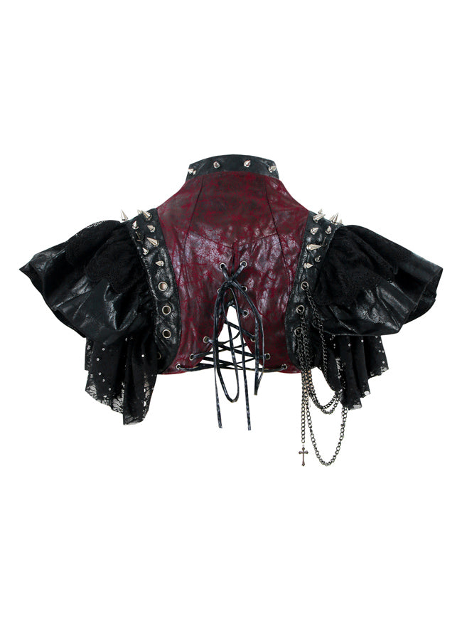 koppeling Steken Messing Steampunk kostuumaccessoires Gothic sjaal Bolero Bolero jasje - Charmian  korset