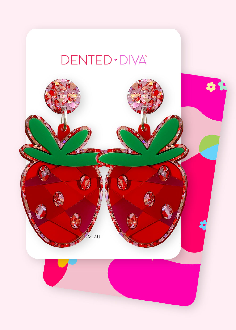 Snazzy Strawberry- Dangle