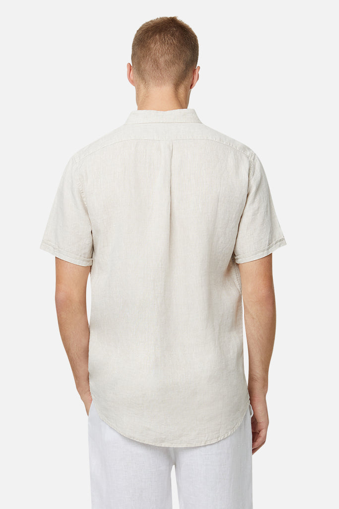 The Tennyson Linen S/s Shirt - Oatmeal – Industrie Clothing