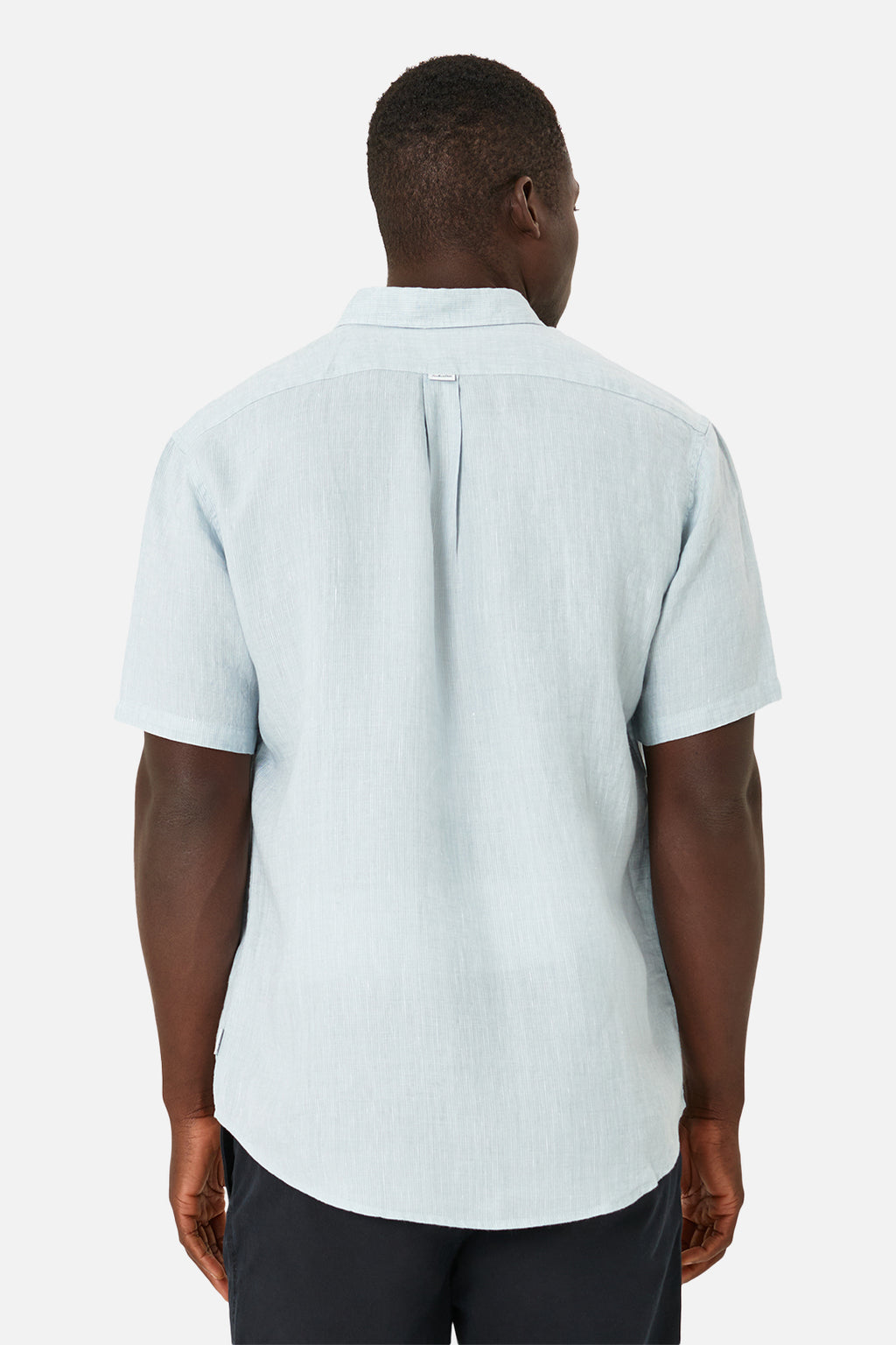 [The Somersby Linen S/S Shirt - Light Blue] - Industrie