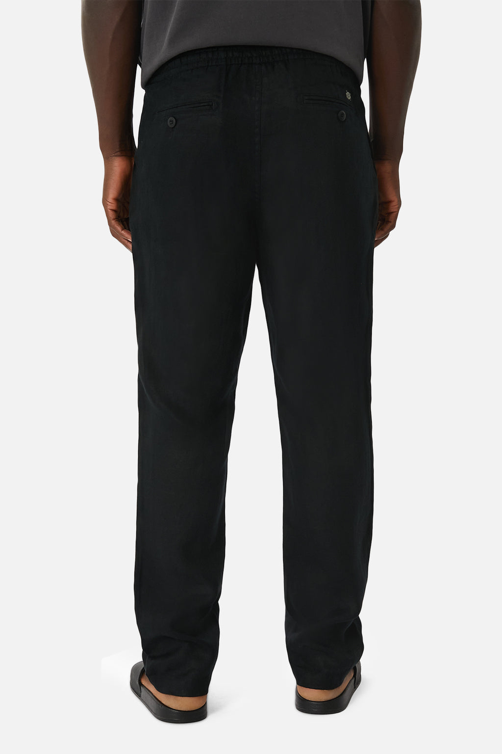 The Capri Linen Pant - YD Black – Industrie Clothing