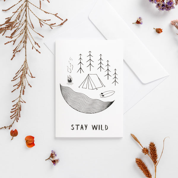 'Stay wild' Greeting Card