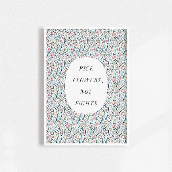 'Pick Flowers' Art Print