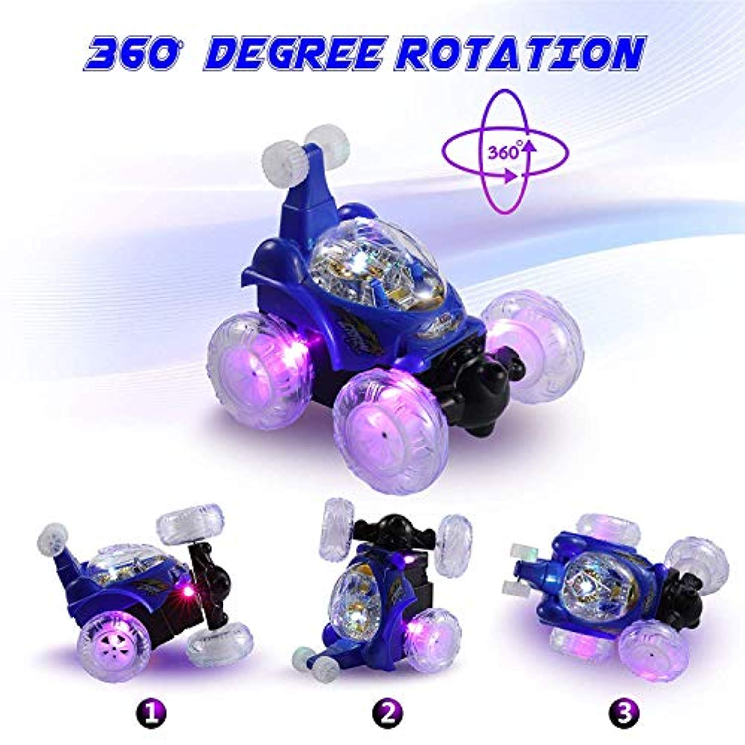 Kids Invincible Tornado Twister 360° Spinning Flips Remote Control Truck Toys US