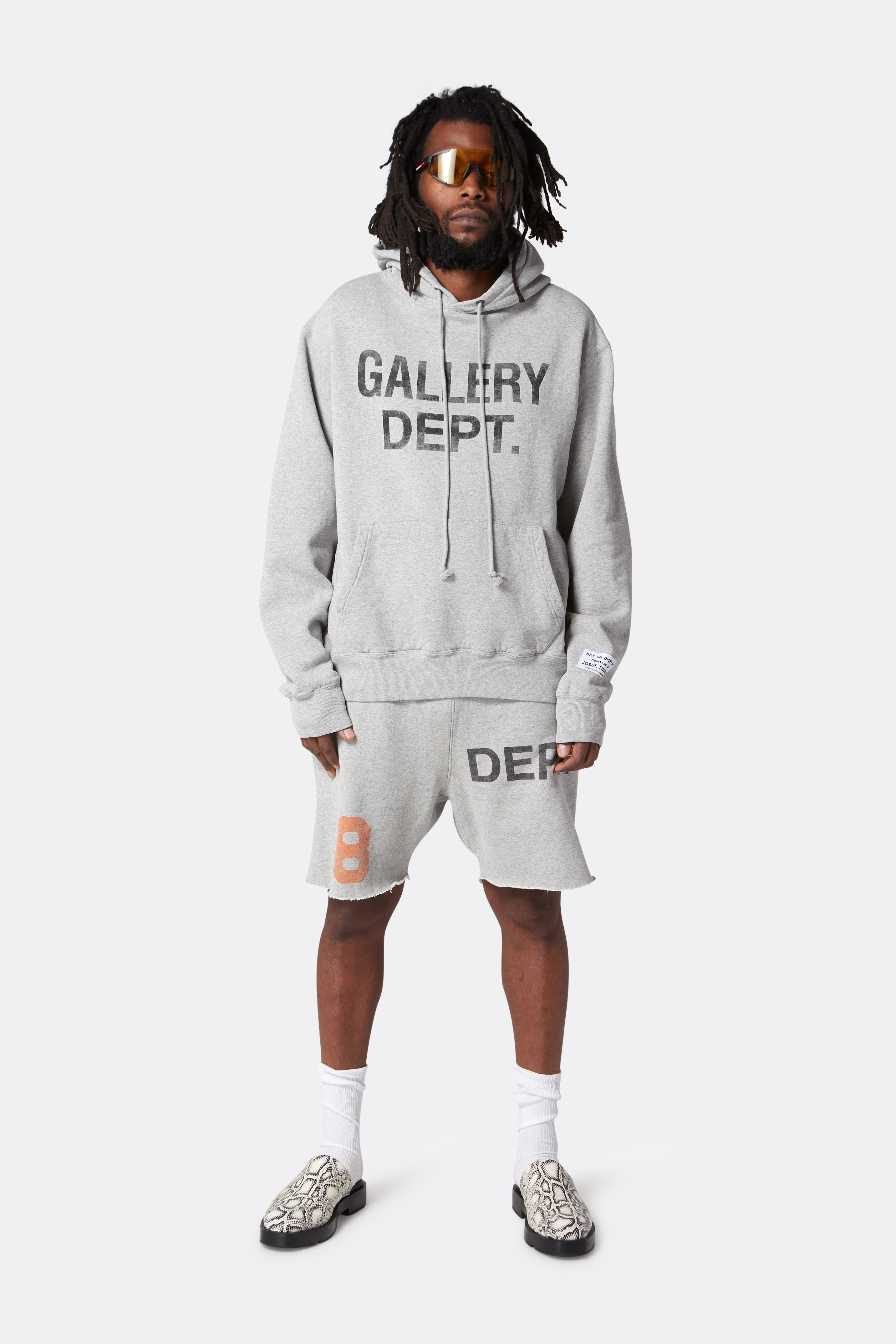 GALLERY DEPT.  8 logo sweat shorts