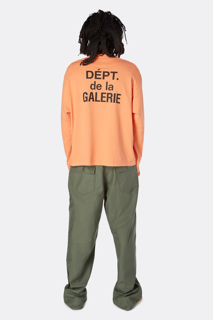 FRENCH COLLECTOR LONG-SLEEVE ORANGE T-SHIRT – Gallery Dept - online