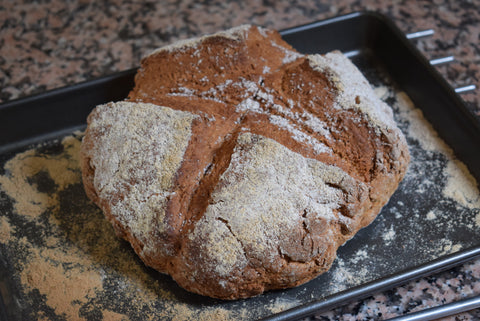 Freshly Baked Bread on a Baking Tray