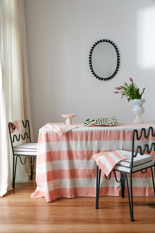 Little Tienda Home Collection - Coral tablecloth