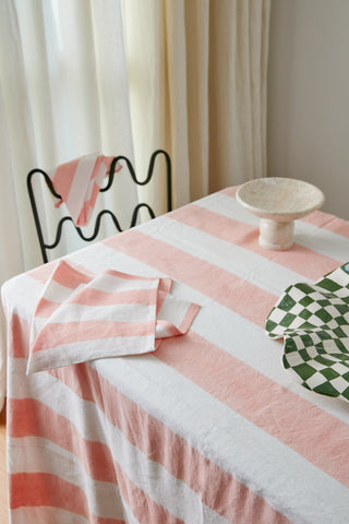 Little Tienda Home collection - Coral tablecloth
